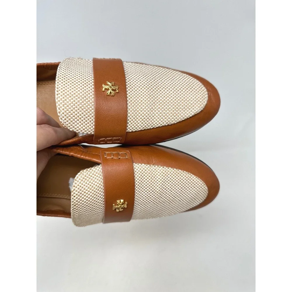 Tory Burch Ballet Loafer Brown Leather 7 - Picture 5 of 8